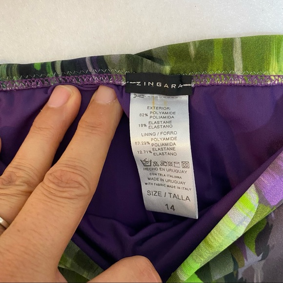 Zingara bikini set Purple and Green - Picture 3 of 10